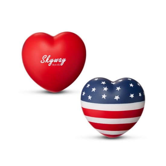 Patriotic Heart Shape Stress Ball