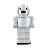 Robot Shape Stress Ball - Silver