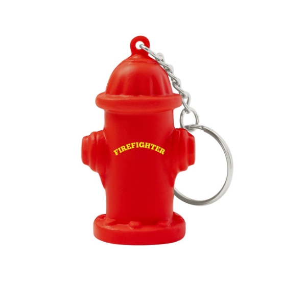 Fire Hydrant Shape Stress Ball Keychain