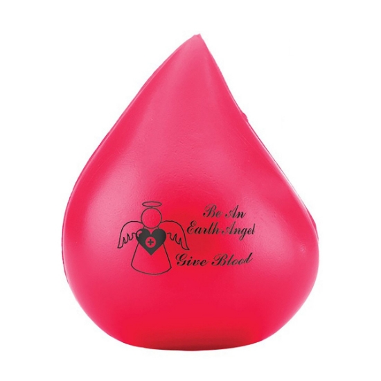 Red Blood Drop Shape Stress Ball