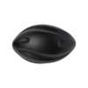 5" Spiral Football Shape Stress Ball - Black
