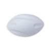 5" Spiral Football Shape Stress Ball - White