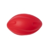 5" Spiral Football Shape Stress Ball - Red