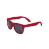 Single-Tone Matte Sunglasses - Red