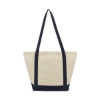 10 oz Doris Recycled PolyCotton Tote Bag - Blue-Navy