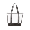 All Access Clear Tote Bag with Zipper - Black