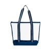 All Access Clear Tote Bag with Zipper - Navy