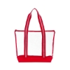 All Access Clear Tote Bag with Zipper - Red