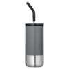 Summit 16 oz Insulated Tumbler With Straw - Hematite Gray