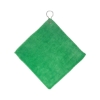 Microfiber Golf Towel With Grommet And Hook - Green