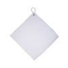 Microfiber Golf Towel With Grommet And Hook - White