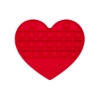 Push Pop Bubble Heart Shape Fidget Sensory Toy - Red