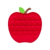 Push Pop Bubble Apple Shape Fidget Sensory Toy - Red