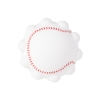 Baseball Shape Push Pop Fidget Sensory Toy - White