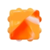 Push Pop Bubble Cube Fidget Sensory Toy - Orange Swirl