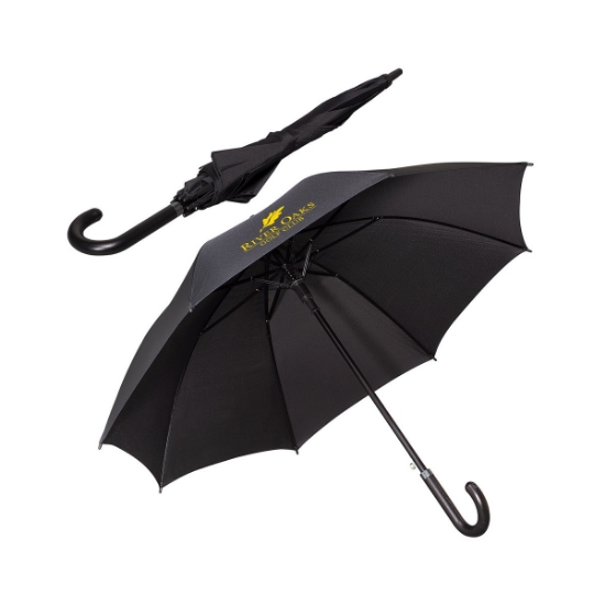 Picture of 48" Arc Executive Umbrella With Curved Faux Leather Handle