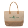Picture of Wanderlust Laminated Jute & Canvas Tote Bag