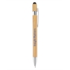 Picture of Bamboo Retractable Stylus Pen