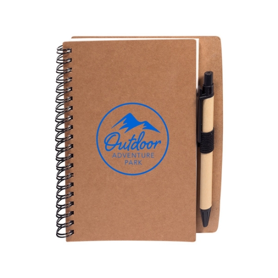 Picture of Stone Paper Spiral Notebook & Pen 5.5" X 7"