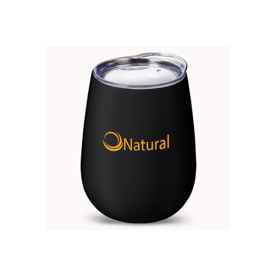 Picture of 10 oz Stemless Insulated Wine Tumbler With Lid