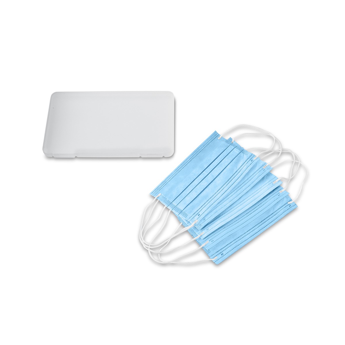 Custom Mask Set with Logo in Clear Frosted Case | Save Your Ink