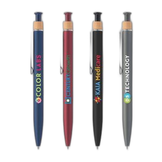 Reborn Click Softy Recycled Aluminum Pen - Full-Color Inkjet