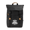 Lund - 600D RPET Backpack - Silkscreen - Black