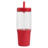 Polar Recycled Plastic Dual Tone Straw Tumbler - 40 oz. - Full-Color Inkjet - Red