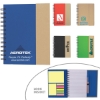 Custom Eco-Recycled Journal w/Sticky Notes & Flags with Logo JK-1853