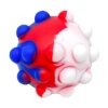 Promotional Push Pop Stress Ball Blue/Red/White JK-9803