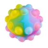 Promotional Push Pop Stress Ball Rainbow Tie Dye JK-9803