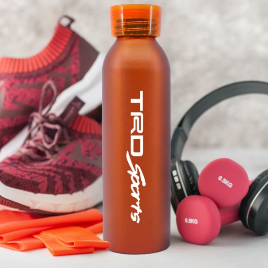 Custom 20 oz Aluminum Bottle With Silicone Carrying Strap with Logo BTL118