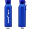 Promotional 20 oz Aluminum Bottle With Silicone Carrying Strap Blue BTL118