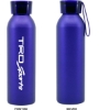 Promotional 20 oz Aluminum Bottle With Silicone Carrying Strap Purple BTL118