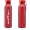 Promotional 20 oz Aluminum Bottle With Silicone Carrying Strap Red BTL118