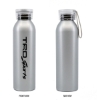 Promotional 20 oz Aluminum Bottle With Silicone Carrying Strap Silver BTL118