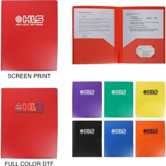 Custom Pocket Folder with Logo FLD220