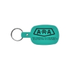 Promotional Round Rectangle Flexible Key Tag Translucent Aqua Blue 501