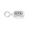 Promotional Round Rectangle Flexible Key Tag Translucent Frost White 501