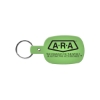 Promotional Round Rectangle Flexible Key Tag Translucent Lime Green 501
