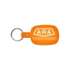 Promotional Round Rectangle Flexible Key Tag Translucent Orange 501