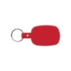 Promotional Round Rectangle Flexible Key Tag Translucent Red 501