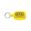 Promotional Round Rectangle Flexible Key Tag Yellow 501