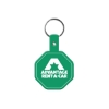 Promotional Stop Sign Flexible Key Tag Dark Green 502