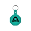 Promotional Stop Sign Flexible Key Tag Translucent Aqua Blue 502