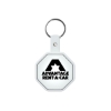 Promotional Stop Sign Flexible Key Tag Translucent Frost White 502