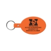 Promotional Oval Flexible Key Tag Orange 504