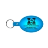 Promotional Oval Flexible Key Tag Translucent Blue 504