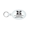 Promotional Oval Flexible Key Tag Translucent Frost White 504