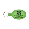 Promotional Oval Flexible Key Tag Translucent Lime Green 504